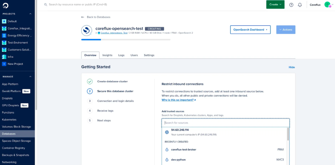 Configure Database Access