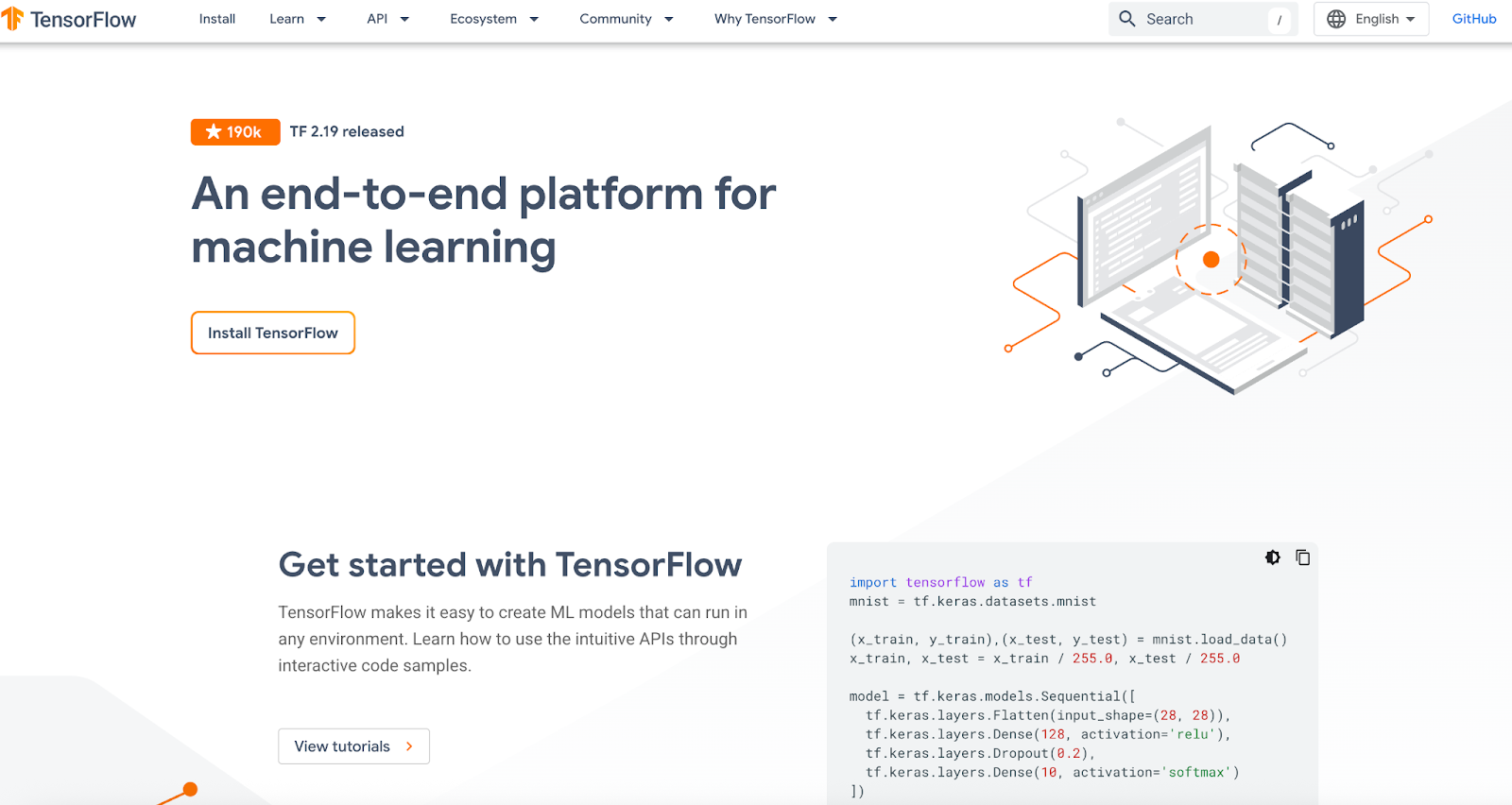 TensorFlow website